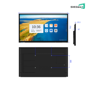 Kích thước màn hình tương tác thông minh SIEGENX 55 inch