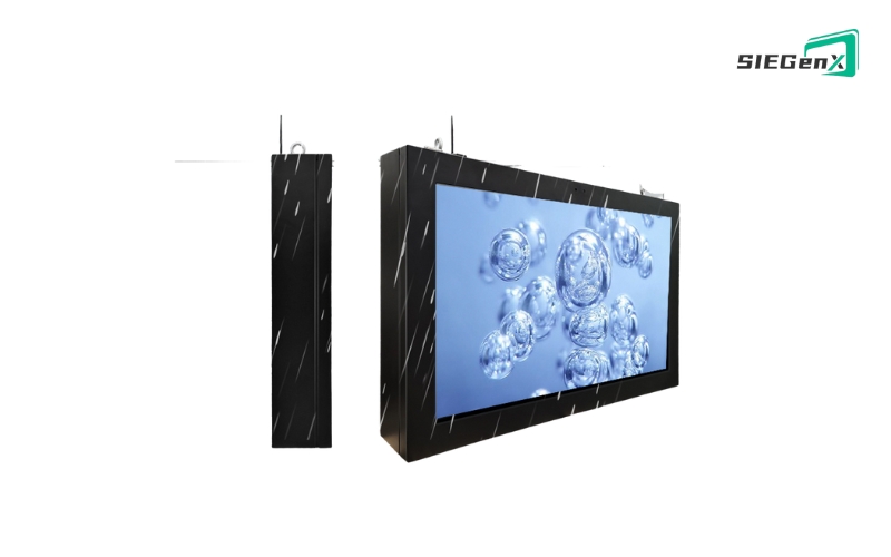 ứng dụng màn hình quảng cáo ngoài trời dạng treo siegenx 43 inch