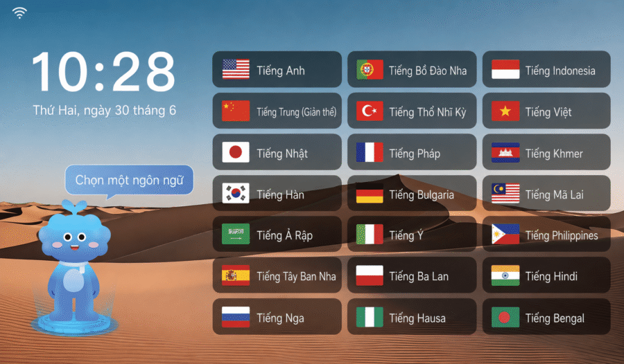 Hỗ trợ đa ngôn ngữ